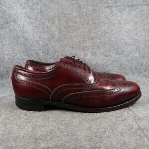 Florsheim Shoes Mens 10 Wingtip Oxfords Imperial Quality Classic Leather Formal